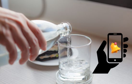 Recibe alertas para beber agua: Hidratación con tecnología