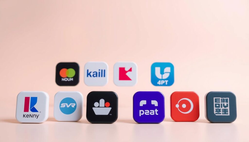A sleek, minimalist comparison of leading Korean drama streaming apps, featuring their logos and icons arranged in a clean, grid-like layout. The foreground showcases the app icons with crisp, high-resolution detail, allowing viewers to clearly discern the unique branding and design of each platform. The middle ground presents a subtle, muted background with a soft, warm color palette, creating a visually appealing and professional-looking composition. The lighting is evenly distributed, highlighting the apps' details without casting harsh shadows. The overall mood is one of sophistication and practicality, guiding the viewer's attention to the comparative features of the streaming services. A sleek, minimalist comparison of leading Korean drama streaming apps, featuring their logos and icons arranged in a clean, grid-like layout. The foreground showcases the app icons with crisp, high-resolution detail, allowing viewers to clearly discern the unique branding and design of each platform. The middle ground presents a subtle, muted background with a soft, warm color palette, creating a visually appealing and professional-looking composition. The lighting is evenly distributed, highlighting the apps' details without casting harsh shadows. The overall mood is one of sophistication and practicality, guiding the viewer's attention to the comparative features of the streaming services.