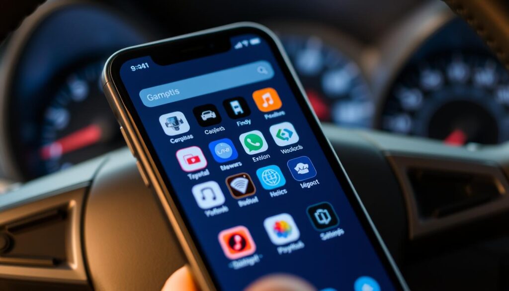A close-up view of a smartphone screen displaying a variety of vehicle diagnostic apps, set against a blurred automotive background. The apps are displayed in an organized grid layout, each with distinct icons and UI elements, conveying a sense of choice and decision-making. The lighting is soft and diffused, creating a warm, inviting atmosphere. The composition emphasizes the smartphone as the focal point, highlighting the importance of selecting the right app to diagnose and understand one's vehicle. The overall mood is one of thoughtfulness and exploration, encouraging the viewer to consider the best app for their specific automotive needs. A close-up view of a smartphone screen displaying a variety of vehicle diagnostic apps, set against a blurred automotive background. The apps are displayed in an organized grid layout, each with distinct icons and UI elements, conveying a sense of choice and decision-making. The lighting is soft and diffused, creating a warm, inviting atmosphere. The composition emphasizes the smartphone as the focal point, highlighting the importance of selecting the right app to diagnose and understand one's vehicle. The overall mood is one of thoughtfulness and exploration, encouraging the viewer to consider the best app for their specific automotive needs.