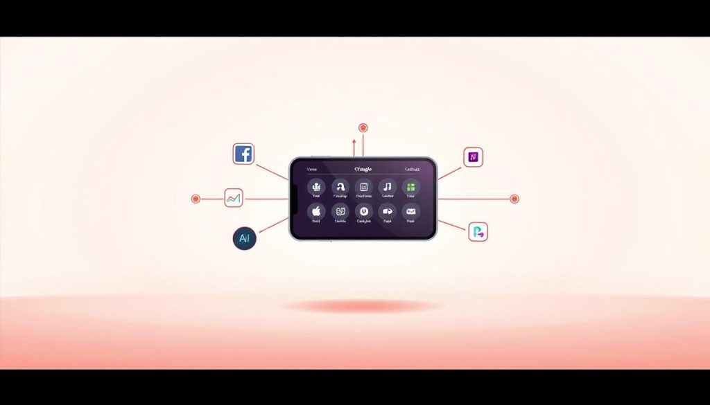 A vibrant, minimalist illustration showcasing the key features and functionalities of third-party apps. A sleek, modern interface with intuitive icons and controls hovers in the foreground, surrounded by a clean, white background. Subtle geometric shapes and lines frame the central display, suggesting the interconnected nature of these external applications. Warm, neutral lighting casts a soft glow, creating a sense of balance and sophistication. The overall composition conveys the seamless integration and utility of third-party apps within a user's digital ecosystem.