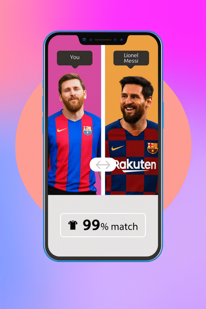 A modern user interface of the StarByFace AI-powered facial similarity app, featuring a step-by-step process to find the user's celebrity doppelganger. In the foreground, a human face is analyzed against a database of celebrity headshots, with colorful visualizations and sliding comparison bars. The middle ground shows the results, highlighting the most visually similar famous face. The background is a clean, minimalist design with a soft, pastel color palette, conveying a sense of technological sophistication. Cinematic studio lighting, a shallow depth of field, and a slightly low camera angle create a polished, professional aesthetic.