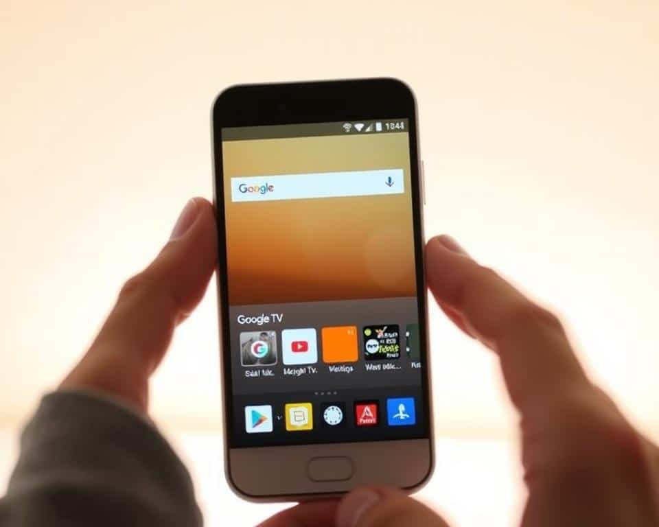 Aplicativo Google TV interface Aplicativo Google TV interface