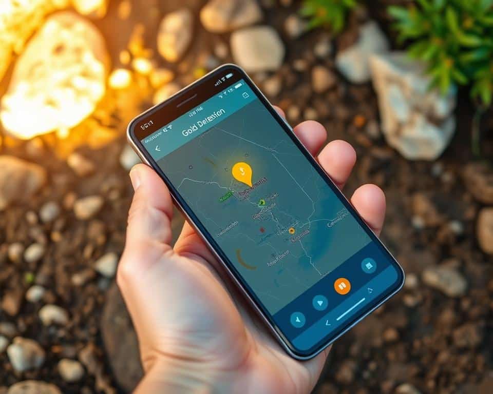 Aplicativo de detectar ouro no smartphone Aplicativo de detectar ouro no smartphone