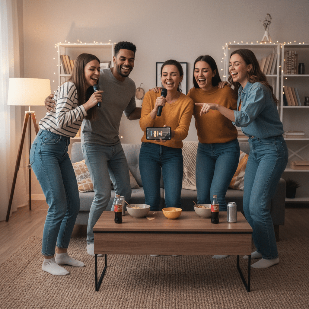 Cante karaoke com seus Amigos usando seu celular com o aplicativo