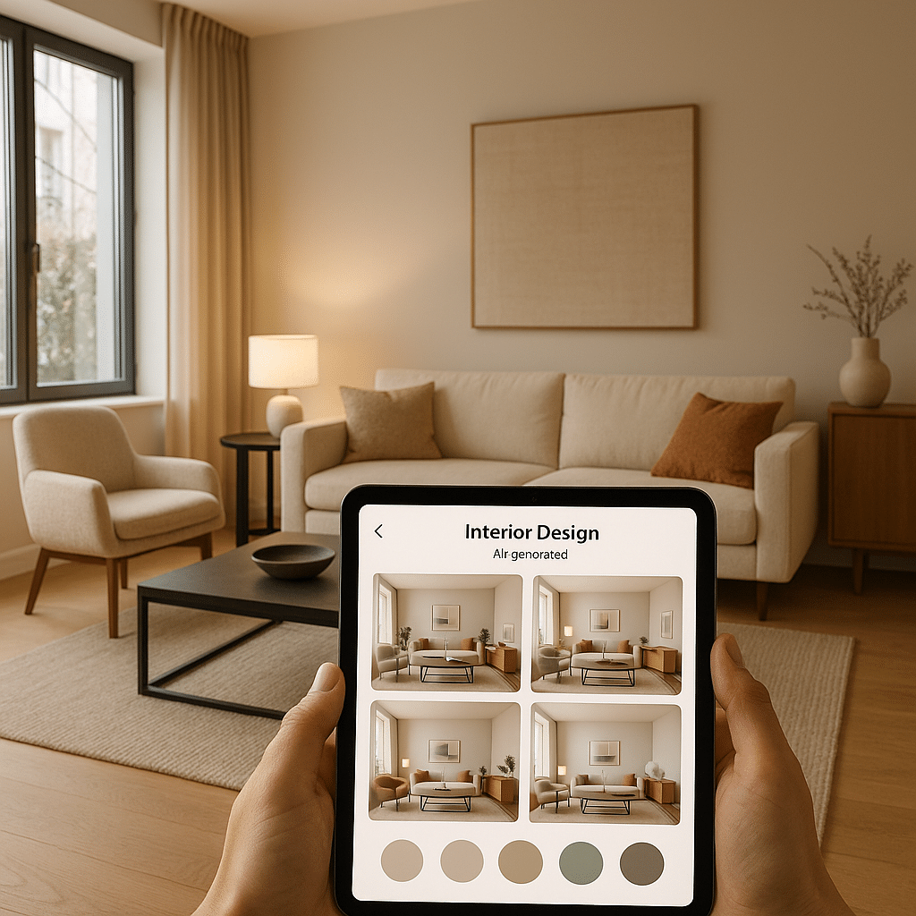 Crie designs personalizados para cada ambiente da sua casa usando IA