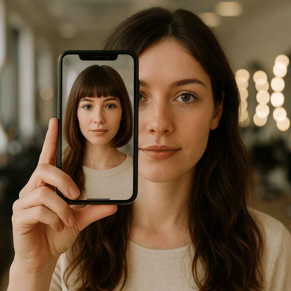 Como simular um corte de cabelo novo pelo celular antes de ir ao salão