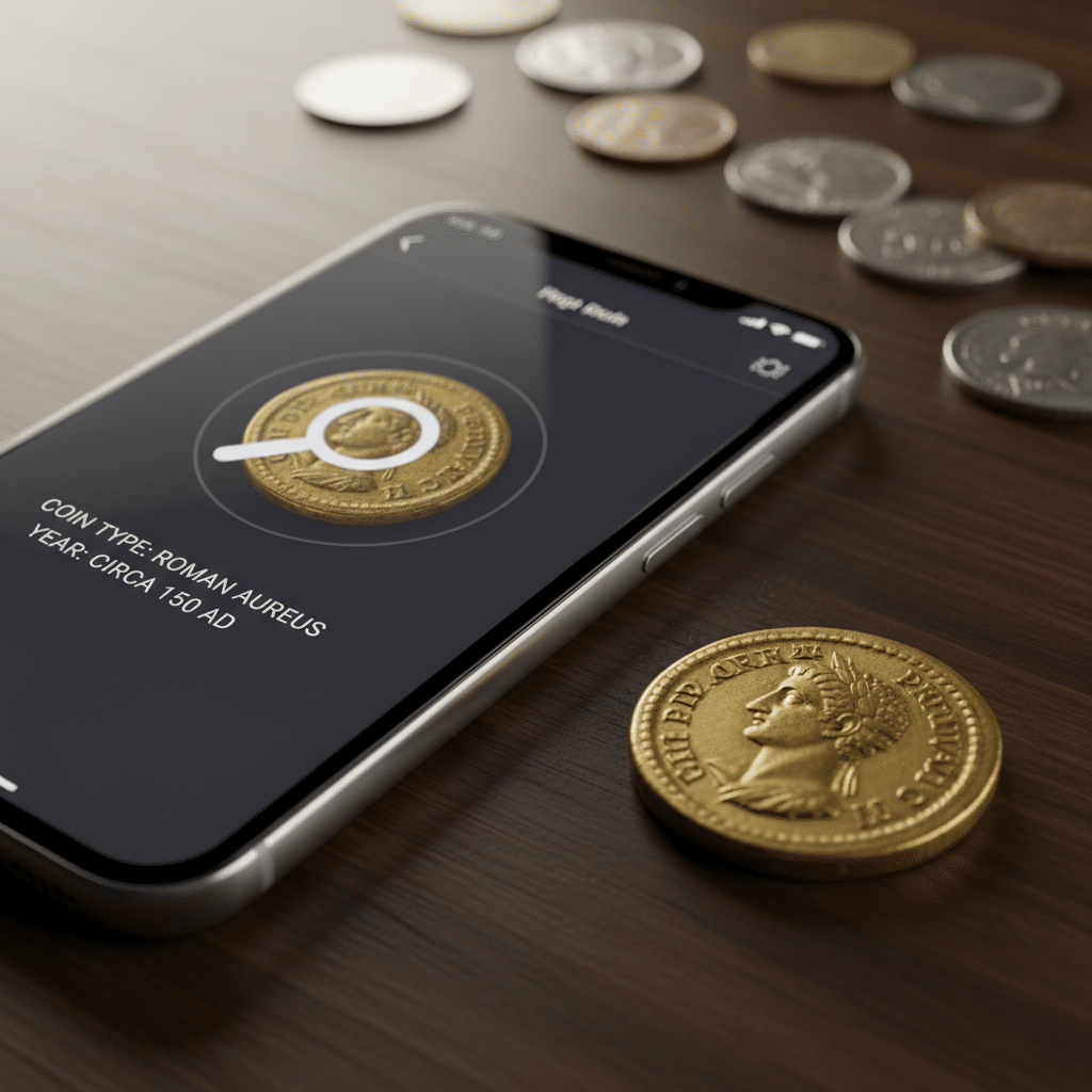 Guia prático para identificar moedas raras com aplicativo no celular