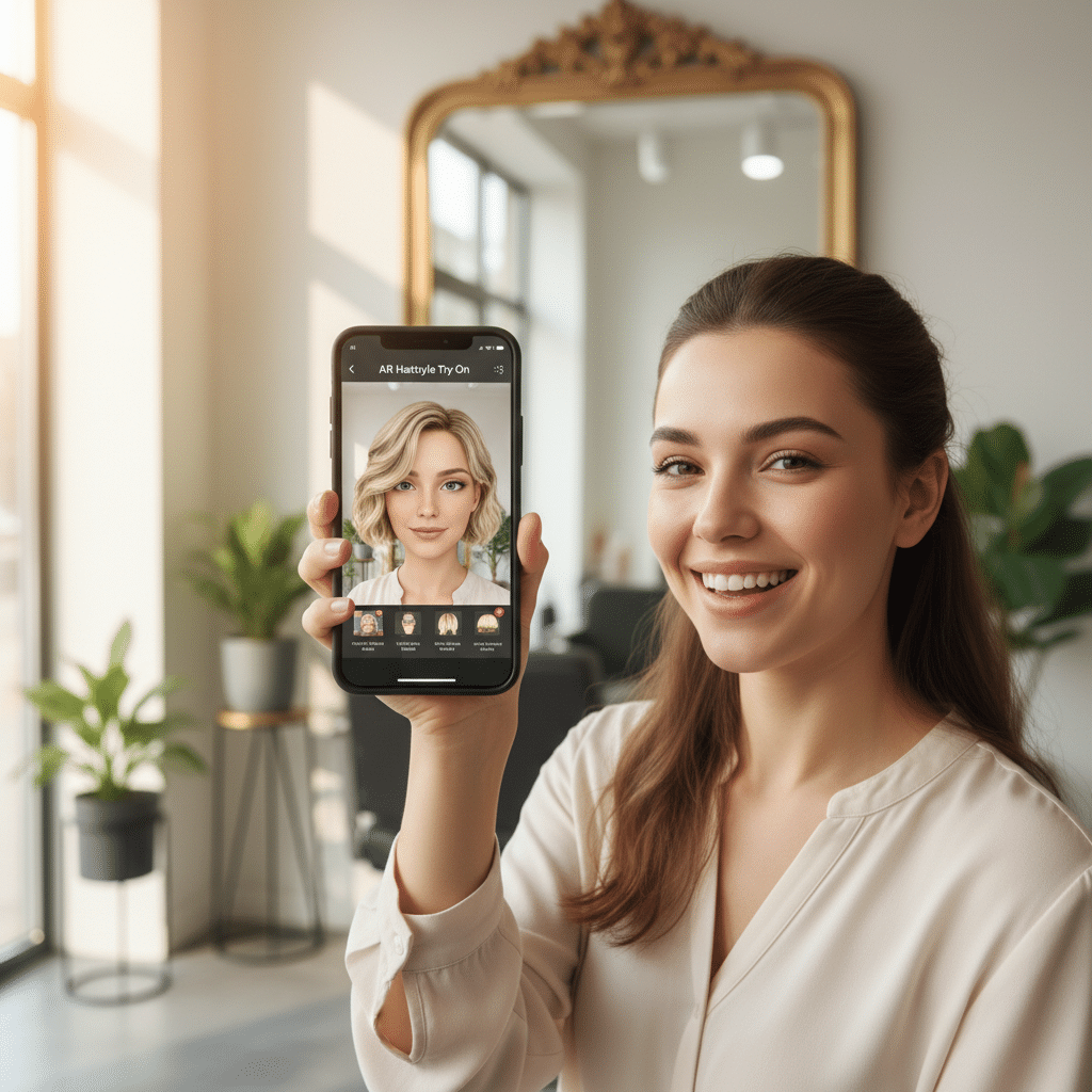 Teste um novo corte de cabelo e penteados usando IA antes de ir ao salão