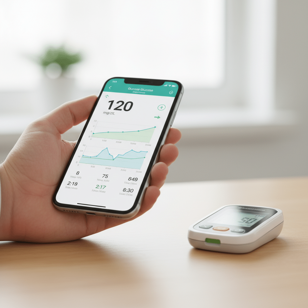 Como monitorar glicose pelo celular com um medidor digital