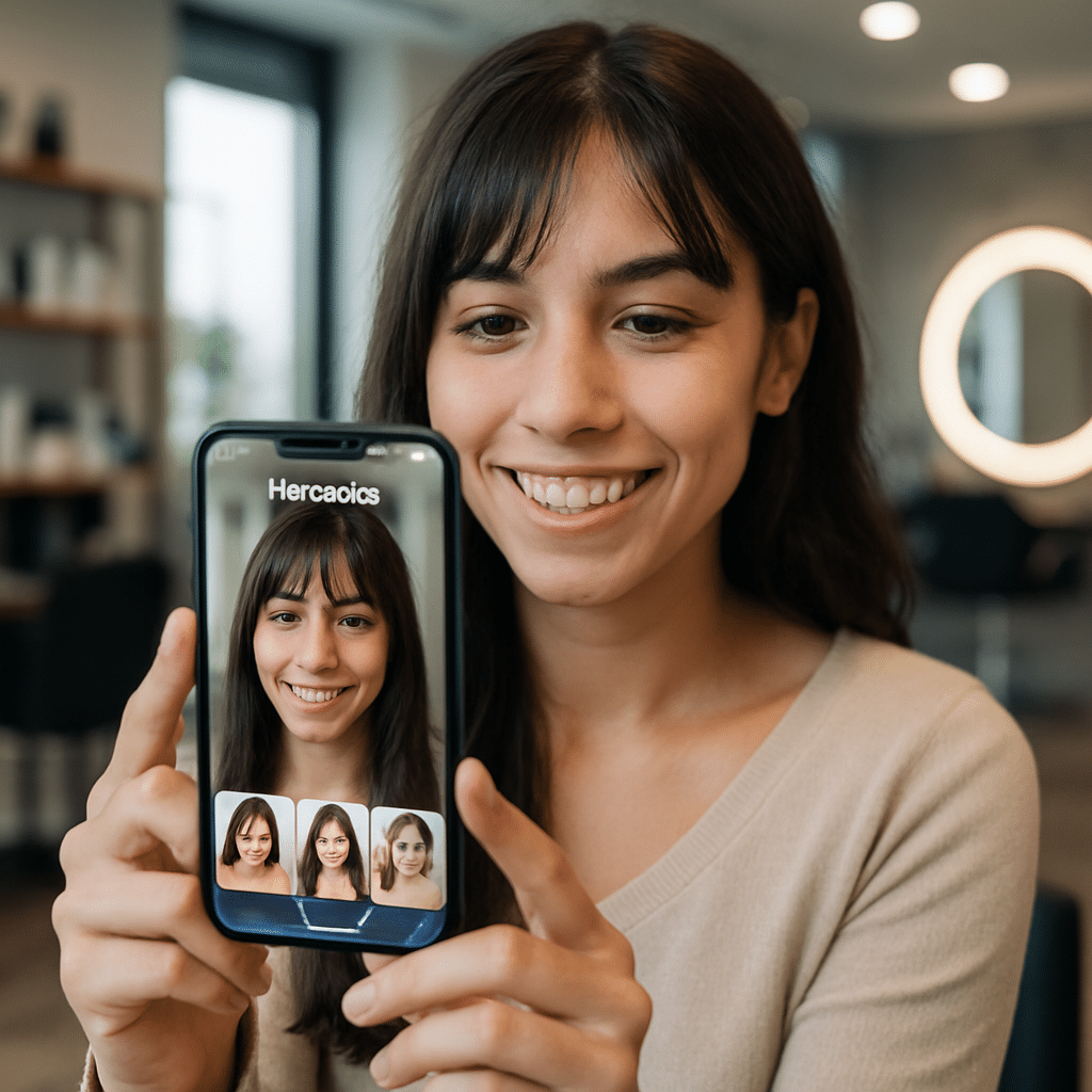 Que tal simular um novo corte de cabelo ou penteados femininos com IA antes de ir ao salão