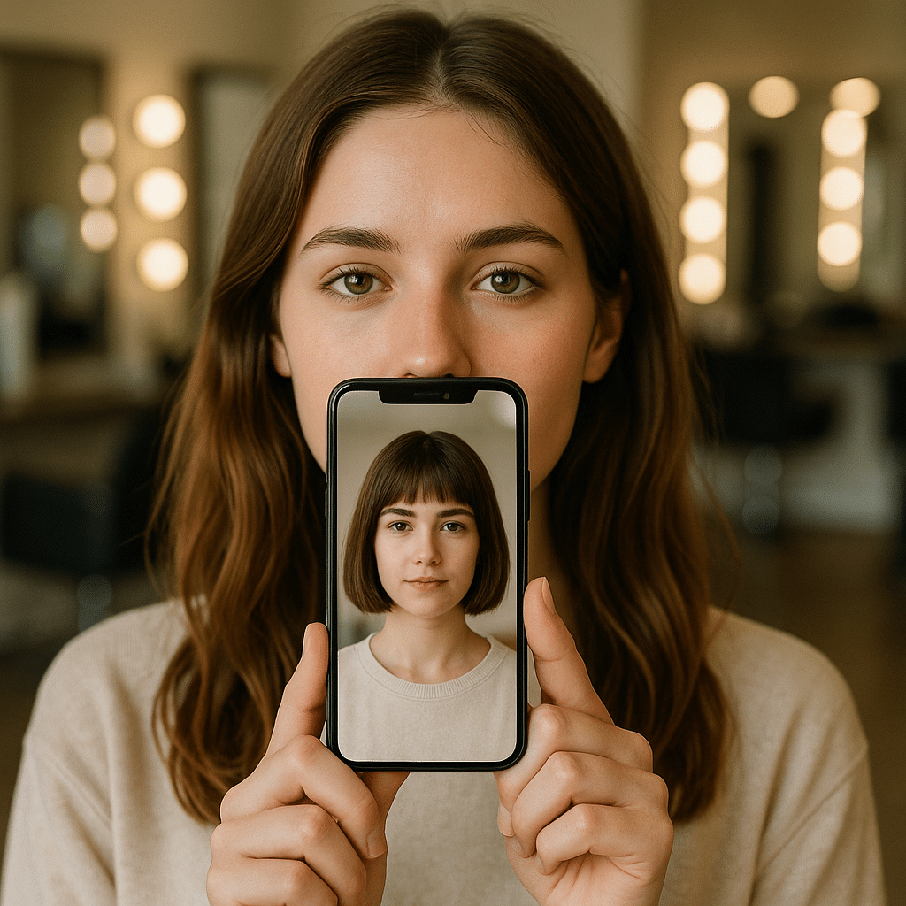 Como simular um corte de cabelo novo pelo celular antes de ir ao salão
