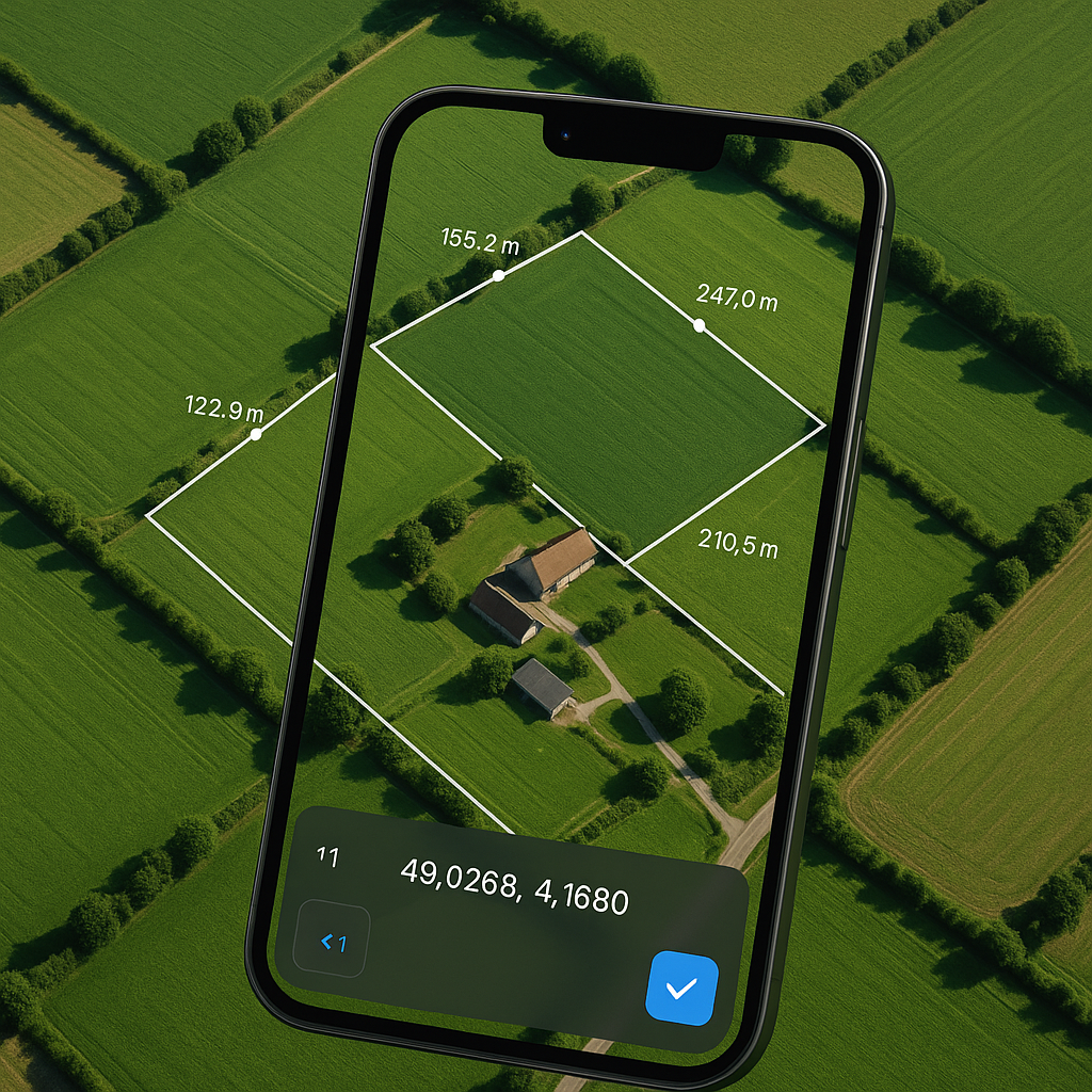 Use IA para medir seu terreno ou sítio com imagens de satélite