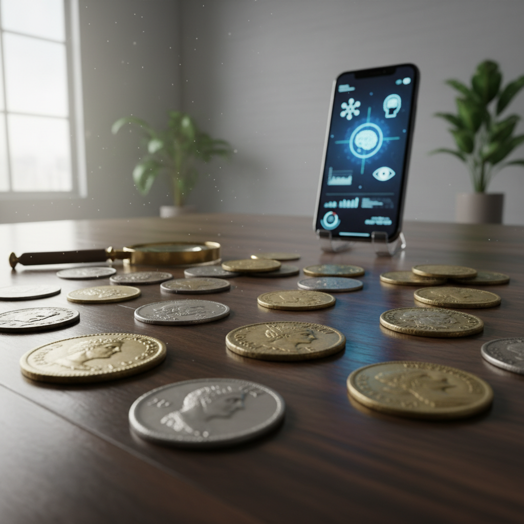 Identifique moedas raras e valiosas Usando inteligência artificial