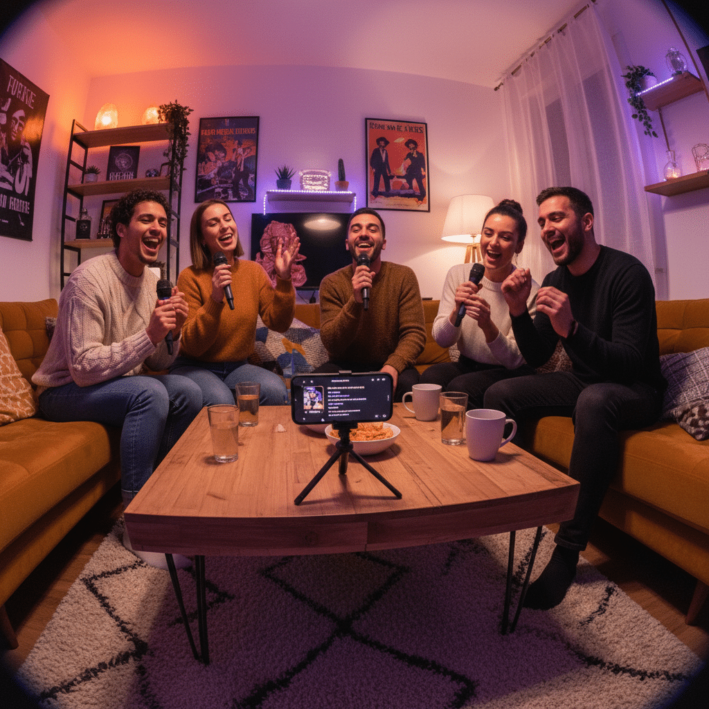 Cante karaoke com seus Amigos usando seu celular com o aplicativo