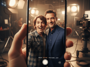 Faça selfie com seus atores favoritos usando IA nos bastidores
