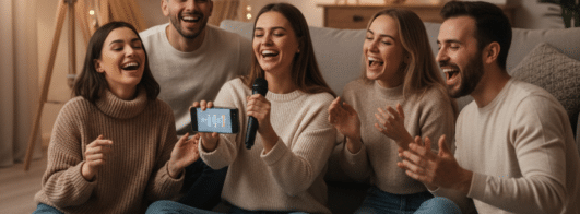 Cante karaoke com seus Amigos usando seu celular com o aplicativo