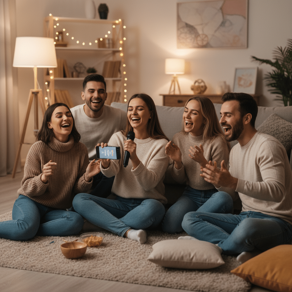 Cante karaoke com seus Amigos usando seu celular com o aplicativo