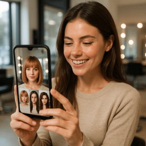 Que tal simular um novo corte de cabelo ou penteados femininos com IA antes de ir ao salão