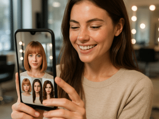 Que tal simular um novo corte de cabelo ou penteados femininos com IA antes de ir ao salão