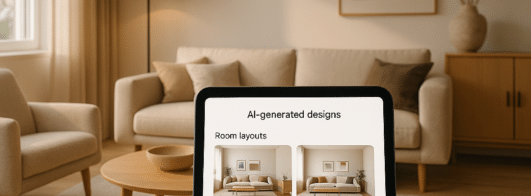 Crie designs personalizados para cada ambiente da sua casa usando IA