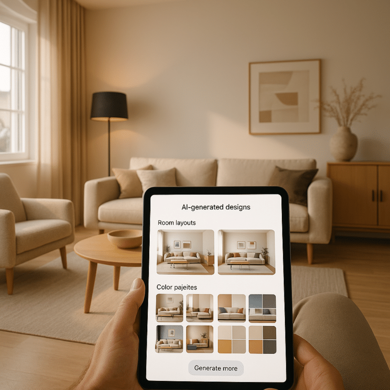 Crie designs personalizados para cada ambiente da sua casa usando IA