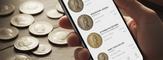 Encontre moedas raras com detector de moedas usando seu celular