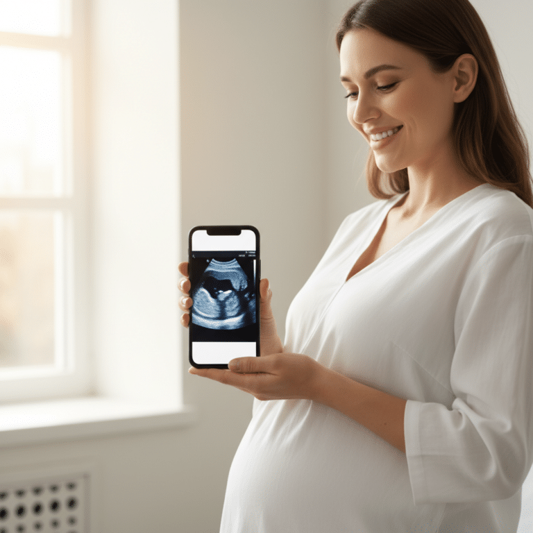 Veja seu bebê na barriga usando seu celular com app de ultrassom