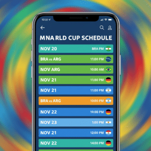 Aplicativo para acompanhar os jogos da Copa do Mundo 2026