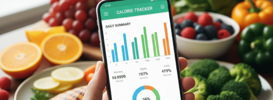 Como contar calorias da sua comida com um aplicativo prático