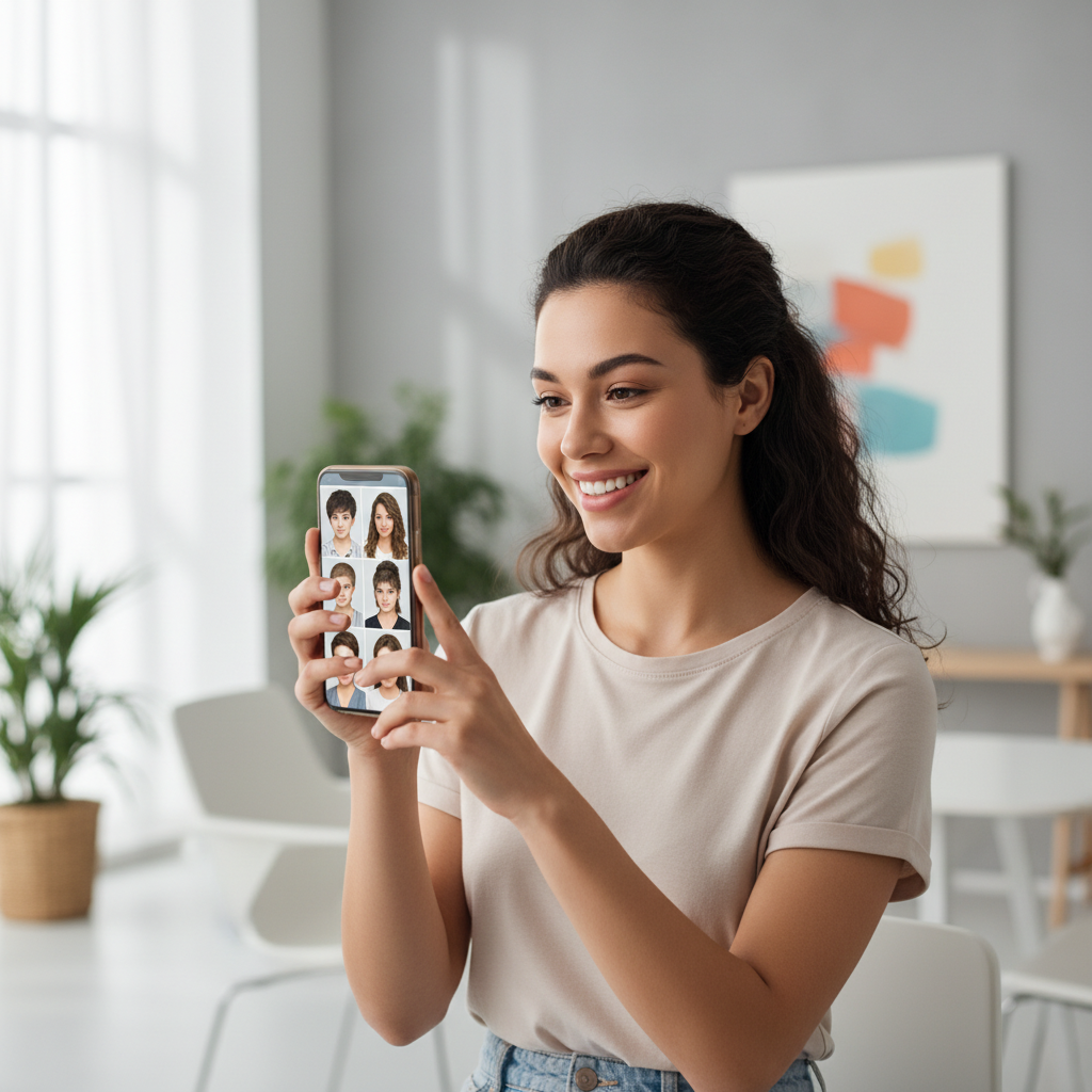 Transforme seu Visual com um novo corte ou penteados com IA antes de ir ao salão