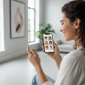 Transforme seu Visual com um novo corte ou penteados com IA antes de ir ao salão