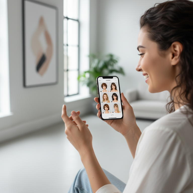 Transforme seu Visual com um novo corte ou penteados com IA antes de ir ao salão