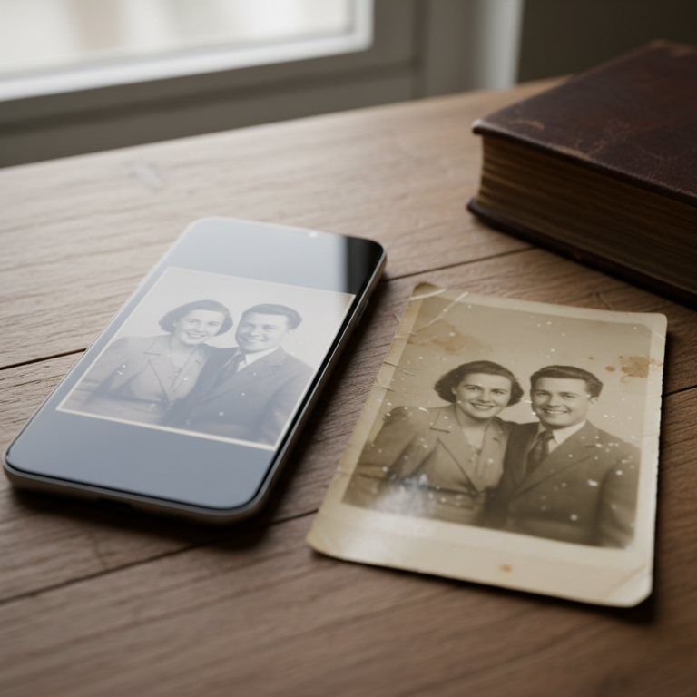 Restaure suas fotos antigas com qualidade FullHD usando inteligência artificial