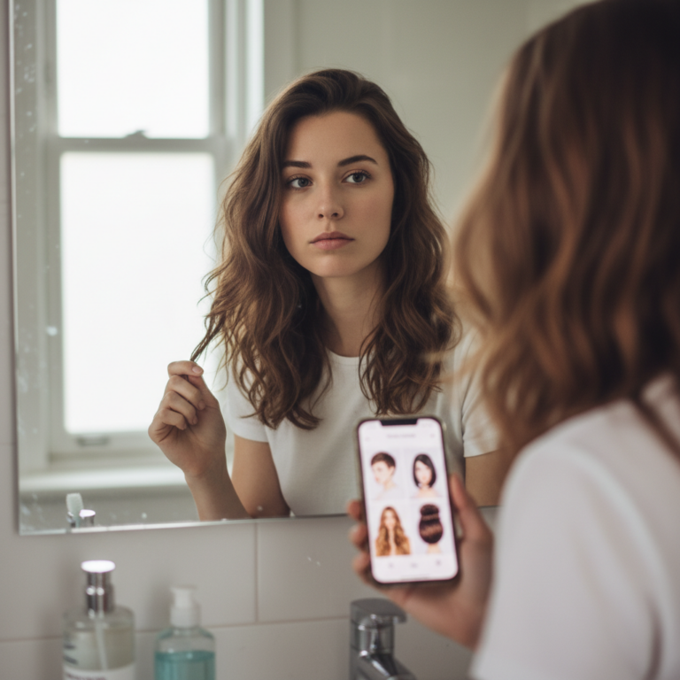 Testar um novo estilo e simule um corte de cabelo com IA antes de ir ao salão