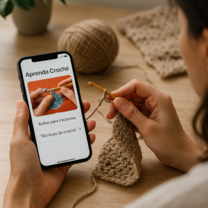 Aprenda Crochê: App com Aulas e Técnicas