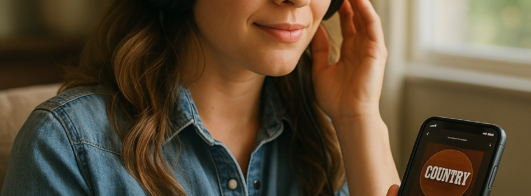 Crie suas Playlists e Ouça as Melhores Músicas Country no App