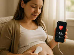 Ouça os Batimentos Cardíacos do seu Bebe no App