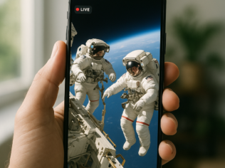 Astronautas em Missão Espacial ao Vivo no App