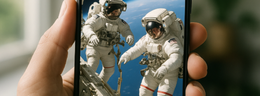 Astronautas em Missão Espacial ao Vivo no App