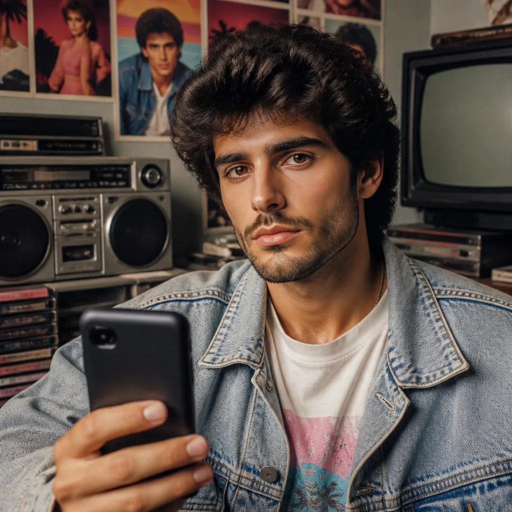 Transforme sua Foto em Estilo Anos 80