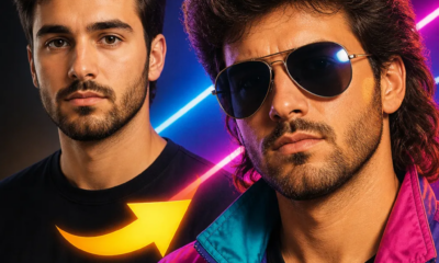 Transforme sua foto em estilo anos 80